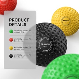 PROIRON Reflex Ball con Occhiali di Protezione, Palla Riflessa da Boxe con 2 Fasce Regolabili, Pallina Boxe per Adulti Allenamento