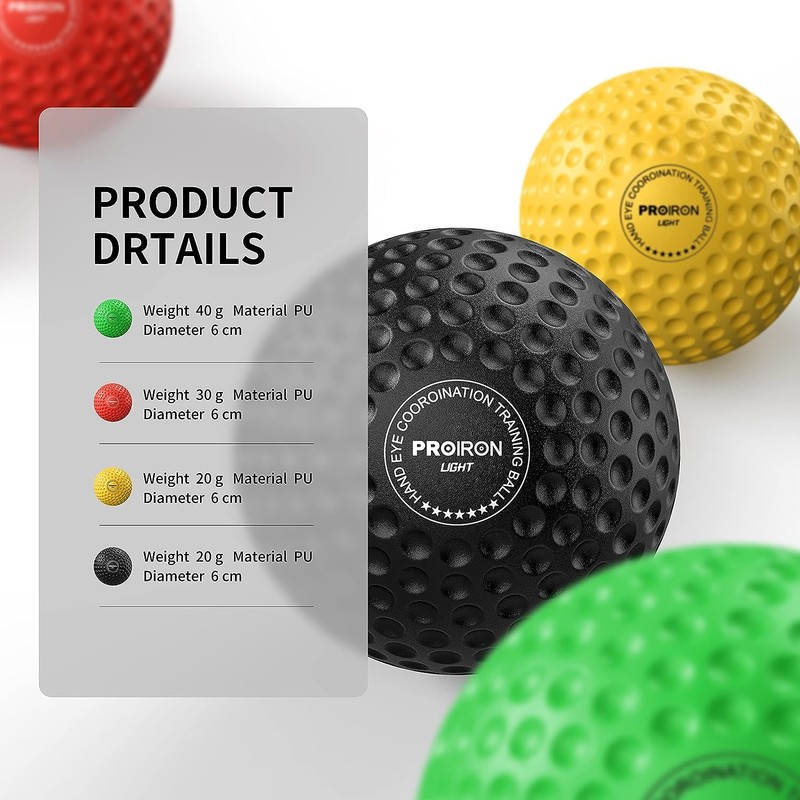 PROIRON Reflex Ball con Occhiali di Protezione, Palla Riflessa da