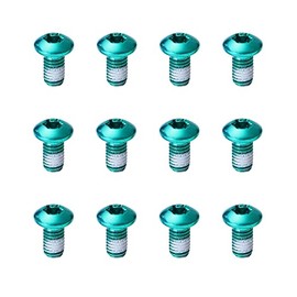 Bynccea Bike Disc Brake Rotor Bolts 12-PCS,M5x10mm Bicycle Rotors Screw for MTB,Road Mountain Bike