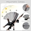 TODEFULL Convertible Baby Stroller, Folding Infant Stroller with Large Canopy,