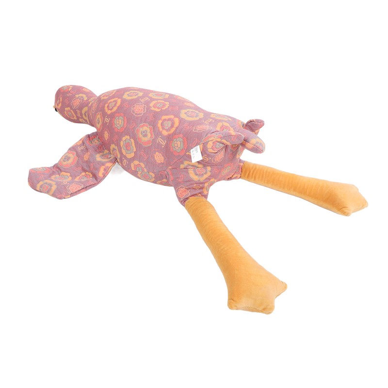 Goose Stuffed Animal Rose Pattern Soft Comfortable Cute Goose Plush