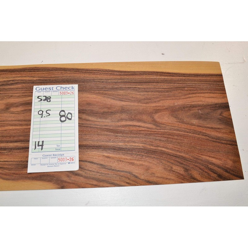 Santos Rosewood Raw Wood Veneer Sheets 9.5 x 80 inches