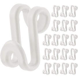 60 Pack S Shape Clothes Hanger Connector Hooks Hanger Extender Clips Mini Space Saver Hanger Clothes Hanger Extender Connector Hook Space Saving Cascading Hanger Organizer Hanger Connection Hook White