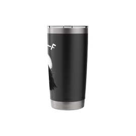 F-Caw-F Raven Funny Black Bird Moon Gothic Adult Humor Stainless Steel Insulated Tumbler