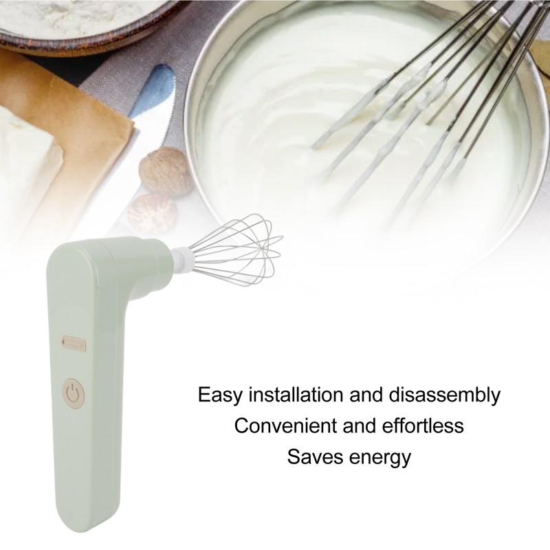 Electric Egg Beater 800mah Rechargeable Cordless Hand Blender Efficient Handheld
