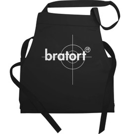 Shirtracer - Apron Gift - BBQ Apron - Adult - Bratort Grillmeister Grill, 3 Black