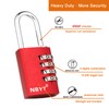 NBYT Aluminum Alloy Combination Lock 4 Digit Padlock for Suitcase