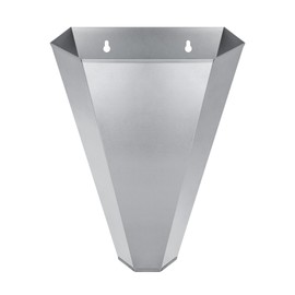 COZOFU Large-Sized Galvanized Steel Chicken Restraining Cone for Poultry, Suitable for Large Layers, Broilers, Roasters, and Turkeys Up to 14 Pounds - Flat-Back Killing Cone, Easy to Clean