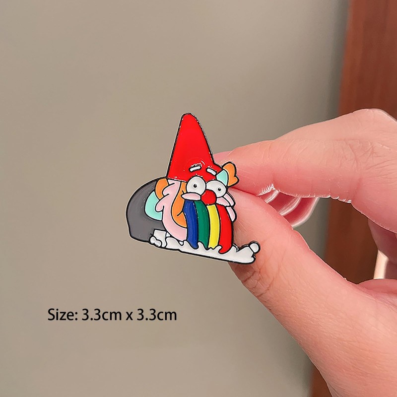 Lukgelyum - Broche de Navidad con diseño de dibujos animados
