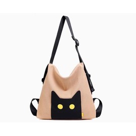 Gulenvailo Tote Bag, 3 Way, Shoulder Bag, Large Capacity, Backpack, Canvas Tote A4, Canvas, Zippered, Shoulder Crossbody Bag, School Bag, Side Pockets, Outdoor, Multi-functional, Khaki