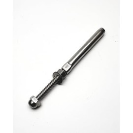 1/4" Cable Railing, Hand Swage Threaded Stud Tension End Fitting Terminal for 1/4" Cable Deck Railing, T316 Stainless Steel Hand Swage Threaded Terminal (10)