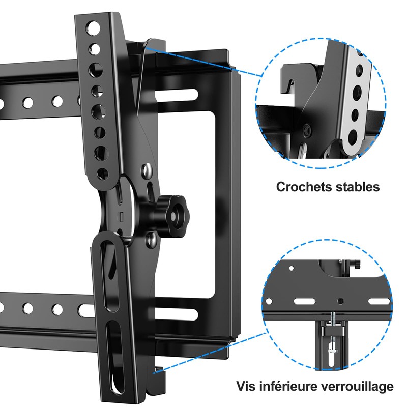 JXMTSPW Tilt TV Wall Mount for 14-42 Inch Screens, Monitor