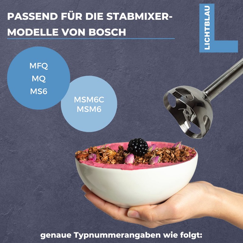 Lichtblau Quick Mixing Rod for Bosch Hand Blender I Mixing