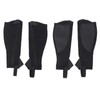 2pcs Half Chap Black Flexible Mesh Equestrian Half Chap for