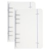 PATIKIL A6 Binder Cover, 2 Pcs PP 6 Ring Round