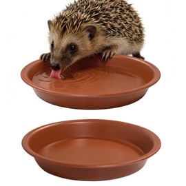 xiaoxiaozhijia Hedgehog Food And Water Bowls Set of 2, Hedgehog Feeding Station With Low-Profile Design,14 cm Wide, 2 cm Deep,Perfect for Outdoor Wildlife Gardens & Small Pets