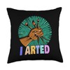 I Arted - Artist Pencil Funny Painter Quote Throw Pillow