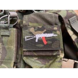 Laser cut Multicam Tropic AKS-74U 3" x 2" Patch with Hook Backing Krinkov Patch
