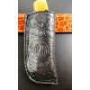 Buck Knives DRAGONBACKBONE FAUX FLORAL TOOLED leather buck 110 knife