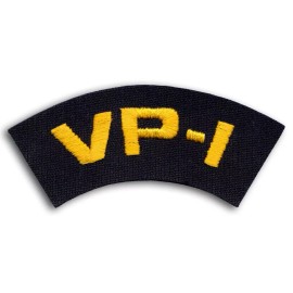 US Navy VP-1 Screaming Eagles PATRON Cap Patch Device Iron-On