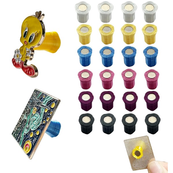 Okueejur Magnetic Pin Backs for Enamel Pins, Convert Enamel Pins