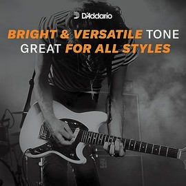 D'Addario Cuerdas de guitarra – Cuerdas de guitarra eléctrica XL Nickel – ESXL110 – Entonación perfecta, sensación consistente, durabilidad fiable – P