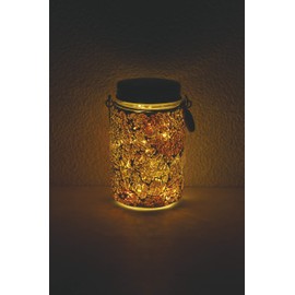 Kishima kisima etowaru LED Garden Light Solar Waterproof Mosaic Orange KL – 10356 