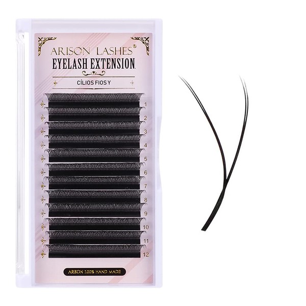 YY Eyelash Extensions D Curl 0.07 Mixed Tray Y Shape