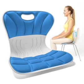 Hlthair Ergonomic Back Support Chair, Lumbar Support Cushion, Back Straightener Posture Corrector Chair for Women Men