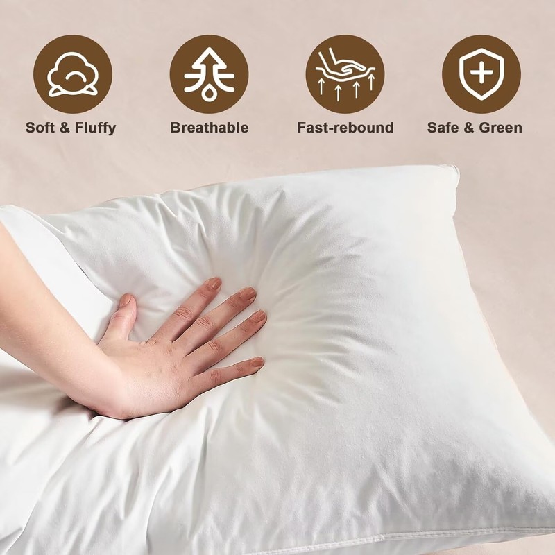 BHZ Goose Down Feather Pillows Queen Size - Hotel Collection