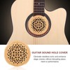 Wood Sponge Guitar Sound Hole Cover Block Protector for Acoustic