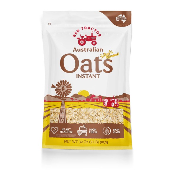 Red Tractor Australian Creamy Style Instant Oats 32oz 1 Pack (Instant Oats, 1 Pack)