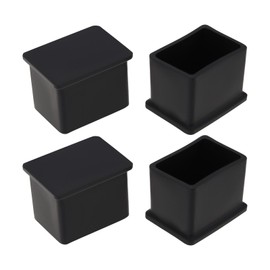 The Lord of the Tools 4Pcs 20mm x 30mm Square Rubber Hole Plugs Replacement END CAPS Covers Roof Bars Rack Covers for Square Bars Rubber Caps for Glide Protection