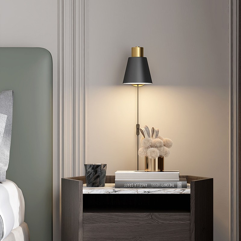 Wall Lamp E27 E26 Lamp Holder Plug in Wall Sconce