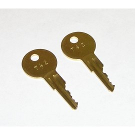 fits Traulsen 2 - T42 Replacement Keys fit Traulsen & other Commercial Refrigeration Equipment