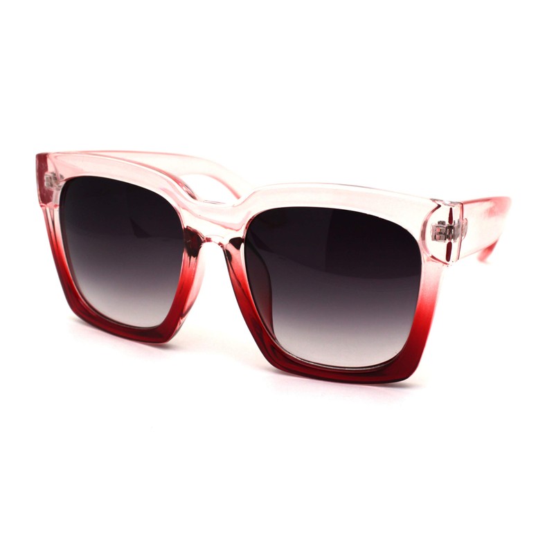 Womens Boyfriend Extra Huge Oversize Horned Rim Thick Plastic Sunglasses