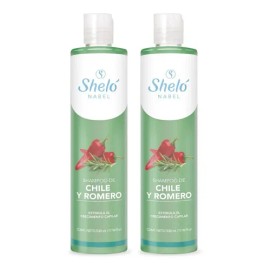 2 Shampoo Chile Y Romero Anti Caída Y Crecimiento Cabello                                                                                             