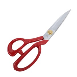 Tailor Sewing Shears, Tailor's Scissors and Thread Cutter Lightweight Stainless Steel and Rubber Precise for Tailoring Dressmaking (Red Handle 9 Inch)