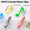 WANDIC 20 Pcs Plastic Sheet Music Stand Sheet Book Page