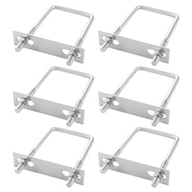 APACALI Pack of 6 U-bolts M8, 60 x 120 mm U-bolts, stainless steel M8 U-bolt with nut frame plate washer, hanger bolt for towing cars, ships repair pipelines