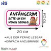 GamesMonkey® - 4 Beginner Stickers (20 x 10 cm) for
