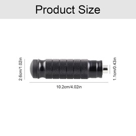 Fußrasten Fußstütze Halterung Satz Motorrad hinten Pedal Zubehör, Aluminium Universal Motorrad Roller Moped Mofa Fußrasten Pedalhalterung Zubehör, linke und rechte Fußstütze, 2 Stück schwarzes