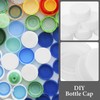 SUPVOX 100pcs Plastic Bottle Caps Crafts DIY Colorful Drink Bottle
