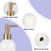 Natheeph 14OZ Ceramic Soap Dispenser Ceramic Soap Pump Dispenser Can