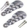 QISF 16Pcs Mini HSS Saw Blades Wheel Kit Circular Cutting