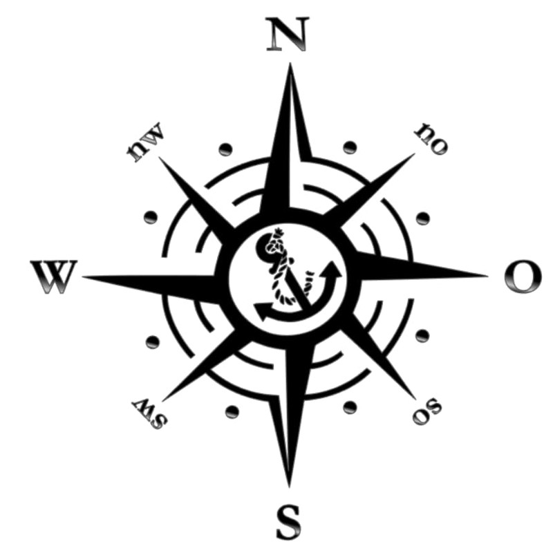 Compass Sticker for Outdoor and Indoor (RPT 53) (9 cm,