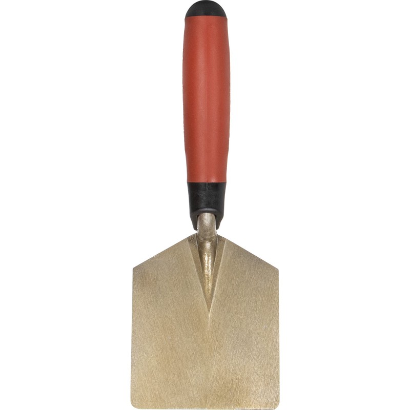 MARSHALLTOWN Hamburger Trowel, Steel, DuraSoft Handle, 4 x 5 Inches,