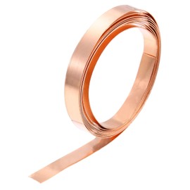 PATIKIL 0.3mm x 10mm x 2000mm Copper Sheet Roll, 99.9% Pure Copper Strip Flashing Metal Foil Plate for DIY Project Jewelry Craft Electrical Repair