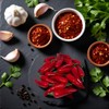 Ssmmam 20 peperoncini artificiali, verdure realistiche in plastica rossa per