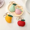 Fuerxy Cute Fruit Keychain, Hand-Sewn Bag Charms for Tote Bags